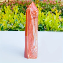 Load image into Gallery viewer, 1PC Natural Red Sardonyx Agate Crystal Obelisk for Healing