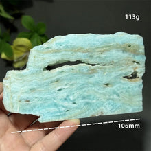 Load image into Gallery viewer, Natural Hemimorphite Mineral Raw Crystal Slice Home Decor