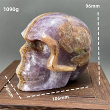 Load image into Gallery viewer, Natural Fantasy Amethyst Skull Carving Home Decor