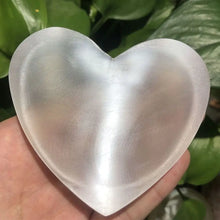 Load image into Gallery viewer, 1PC Large Natural Selenite Bowl White Gypsum Heart
