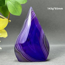Load image into Gallery viewer, 1PC Natural Mineral Purple Agate Crystal Free Form Torch Home Decor