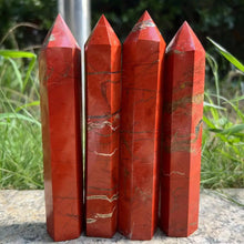 Load image into Gallery viewer, 14-16CM Natural Red Jasper Healing Obelisk