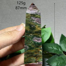 Load image into Gallery viewer, 1PC Natural Ruby Zoisite Emerald Mineral Obelisk for Healing