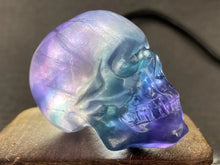 Load image into Gallery viewer, 2 Inch Natural Rainbow Fluorite Skull Carving Home Decor