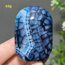 Load image into Gallery viewer, 1PC Natural Dragon Pattern Agate Palm Stone Polished