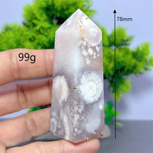 Load image into Gallery viewer, 1PC Natural Pink Flower Agate Obelisk for Healing
