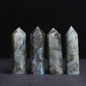 Natural Crystal Wand – Hexagonal Point Stone – Multiple Variants – Healing, Crafts, Home Decor, Gift