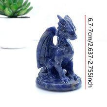 Load image into Gallery viewer, 1PC Natural Blue Sodalite Pterosaur Dragon Carving