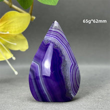 Load image into Gallery viewer, 1PC Natural Mineral Purple Agate Crystal Free Form Torch Home Decor