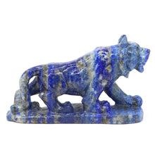 Load image into Gallery viewer, 5.7" Natural Lapis Lazuli Tiger Statue for Healing