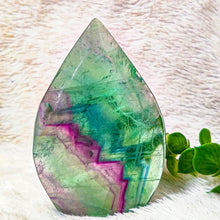 Load image into Gallery viewer, 1PC Natural Rainbow Fluorite Free Form Torch Mineral Specimen Home Decor
