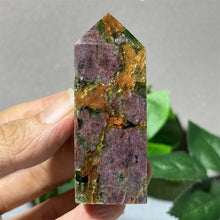 Load image into Gallery viewer, 1PC Natural Ruby Zoisite Emerald Mineral Obelisk for Healing