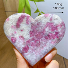 Load image into Gallery viewer, High Quality Natural Pink Tourmaline Smoky Quartz Lepidolite Crystal Heart
