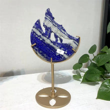 Load image into Gallery viewer, 1PC Natural Lapis Lazuli Wolf Carving Polished Home Decor