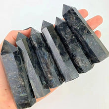 Load image into Gallery viewer, 1PC Natural Astrophyllite Quartz Mineral Specimen Obelisk for Healing