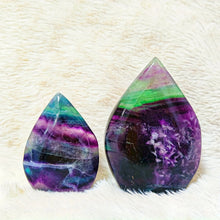 Load image into Gallery viewer, 1PC Natural Rainbow Fluorite Free Form Torch Mineral Specimen Home Decor