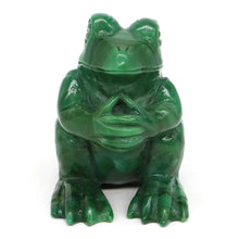 Load image into Gallery viewer, 2.7" Thinking Frog Natural Africa Green Jade Crystal Carving for Healing