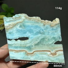 Load image into Gallery viewer, Natural Hemimorphite Mineral Raw Crystal Slice Home Decor