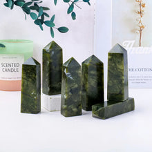 Load image into Gallery viewer, 1PC Natural Green Jade Healing Obelisk
