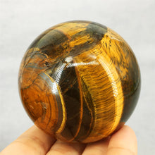 Load image into Gallery viewer, Natural Tigers Eye Polished Sphere Home Decor