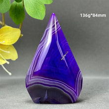 Load image into Gallery viewer, 1PC Natural Mineral Purple Agate Crystal Free Form Torch Home Decor