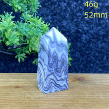 Load image into Gallery viewer, Rare Natural Striped Calcite And Agate Symbiont Crystal Obelisk