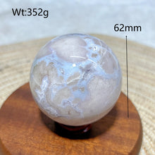 Load image into Gallery viewer, Natural Blue Flower Agate Sphere
