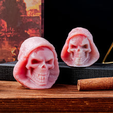 Load image into Gallery viewer, 1PC Natural Pink Opal Grim Reaper Skull Carving Polished
