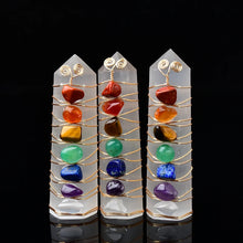 Load image into Gallery viewer, 1PC Natural Selenite Point Seven Chakras Healing Obelisk