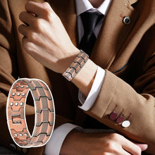 Load image into Gallery viewer, Copper Magnetic Bracelet for Men for Energy Health Benefits