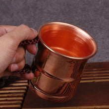 Load image into Gallery viewer, Handcrafted Pure Copper Mug Weave Handle Thickened