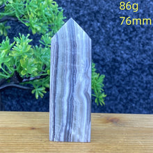 Load image into Gallery viewer, Rare Natural Striped Calcite And Agate Symbiont Crystal Obelisk
