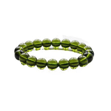 Load image into Gallery viewer, 1PC Natural Moldavite Crystal Beaded Meteorite Bracelet 8mm Beads