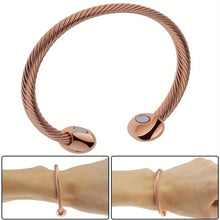 Load image into Gallery viewer, Magnetic Copper Healing Bracelet Bangle