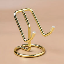 Load image into Gallery viewer, 1PC Minimalist Style Crystal Mineral Specimen Display Stand with Metal Base Home Decor