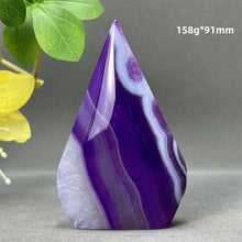 Load image into Gallery viewer, 1PC Natural Mineral Purple Agate Crystal Free Form Torch Home Decor