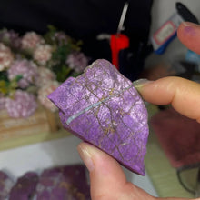 Load image into Gallery viewer, 1PC Rare Purpurite Crystal Slice Mineral Specimen Home Decor