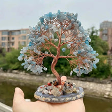 Load image into Gallery viewer, Crystal Aquamarine Money Tree