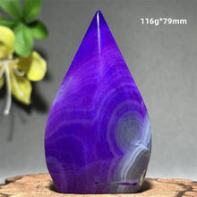 Load image into Gallery viewer, 1PC Natural Mineral Purple Agate Crystal Free Form Torch Home Decor