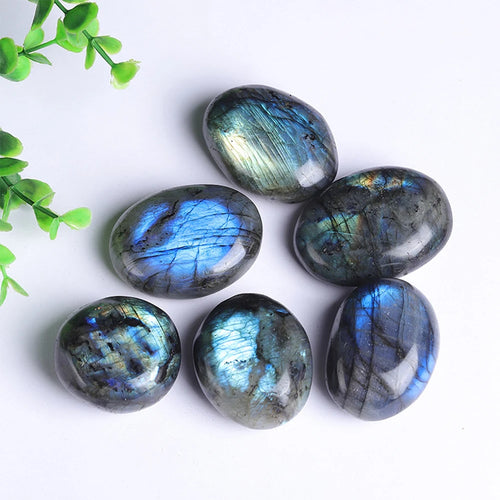 1PCS Natural Blue Moonstone Raw Crystal – Elongated Hand Stone for Reiki, Healing & Energy Work