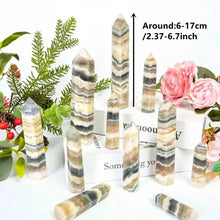 Load image into Gallery viewer, 1PC Natural Flourite Agate Crystal Obelisk for Healing