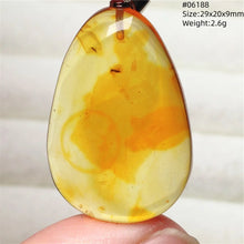 Load image into Gallery viewer, Natural Baltic Amber Teardrop Pendant – Premium Genuine Yellow Amber Necklace Gift