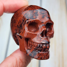 Load image into Gallery viewer, 1PC Natural Red Obsidian Skull Carving Home Decor