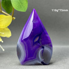 Load image into Gallery viewer, 1PC Natural Mineral Purple Agate Crystal Free Form Torch Home Decor