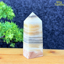 Load image into Gallery viewer, Rare Natural Striped Calcite And Agate Symbiont Crystal Obelisk