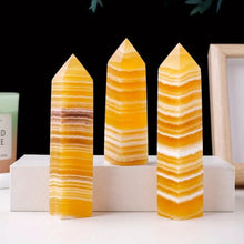 Load image into Gallery viewer, Natural Yellow Calcite Crystal Obelisk
