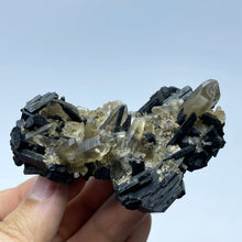 Load image into Gallery viewer, Natural Namibia Black Tourmaline with Clear Quartz Mineral Specimen for Healing