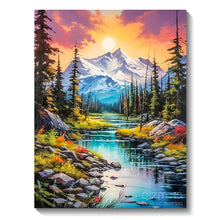 Load image into Gallery viewer, 5D Diamond Art Painting Aurora Landscape Mosaic Embroidery Cross Stitch Kit Full Round Rhinestone DIY Wall Home Decor