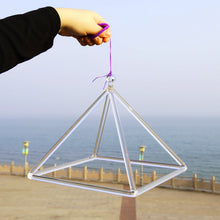 Load image into Gallery viewer, 3-10inch Clear Crystal Quartz Singing Pyramid Sound Energy Healing Instrument for Meditation