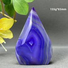 Load image into Gallery viewer, 1PC Natural Mineral Purple Agate Crystal Free Form Torch Home Decor